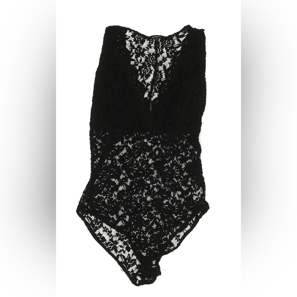 Elegant Black Lace Bodysuit